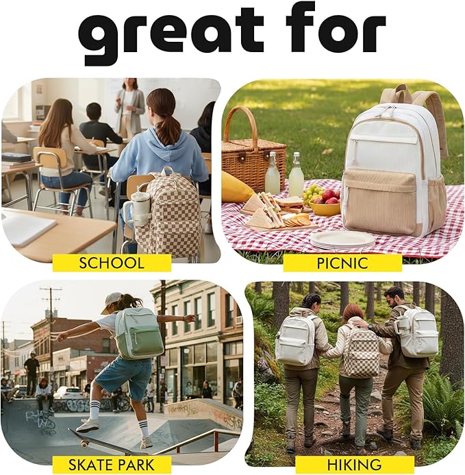 Bluboon School Backpack for Teen Girls Bookbags Elementary High School Corduroy Laptop Bags Women Travel Daypacks