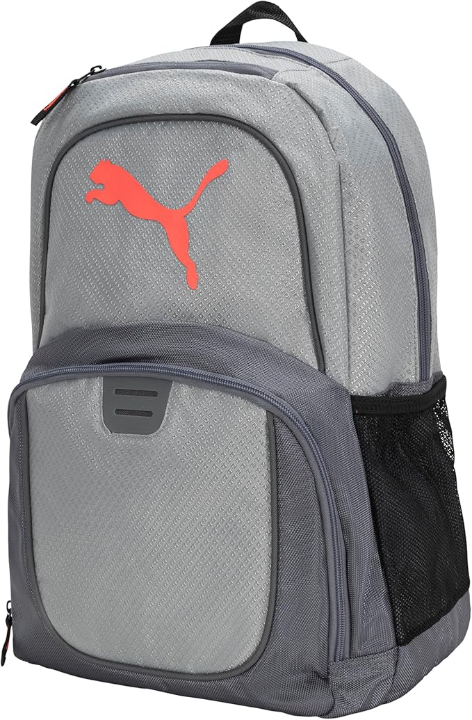 PUMA Evercat Contender Backpack, Grey/Coral