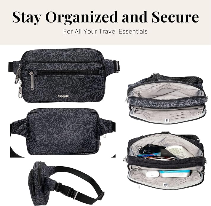 Baggallini Securtex Anti-Theft Belt Bag