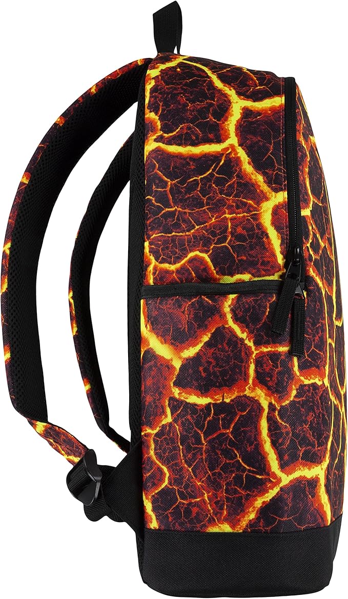 Hurley Unisex-Kids Graphic Backpack, Lava, One Size
