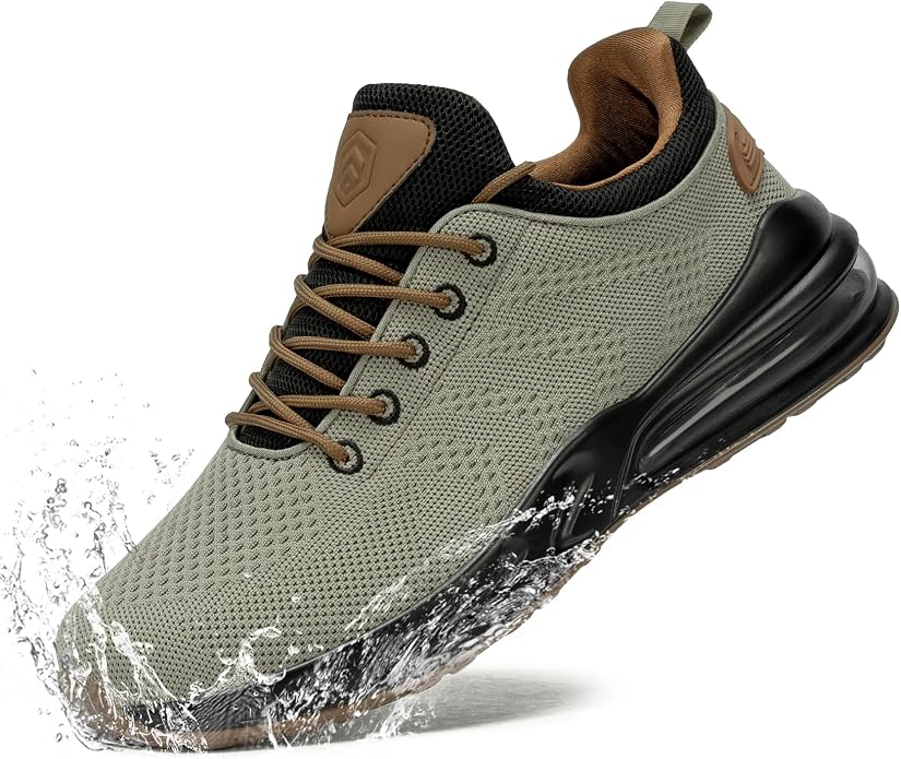 LARNMERN Men Chef Non Slip Waterproof Work Shoes Slip-on | Anti Slip Water Resistant Kitchen Shoes Restaurante Food Service Water Proof Walk Sneaker Zapatos Trabajo Antideslizantes
