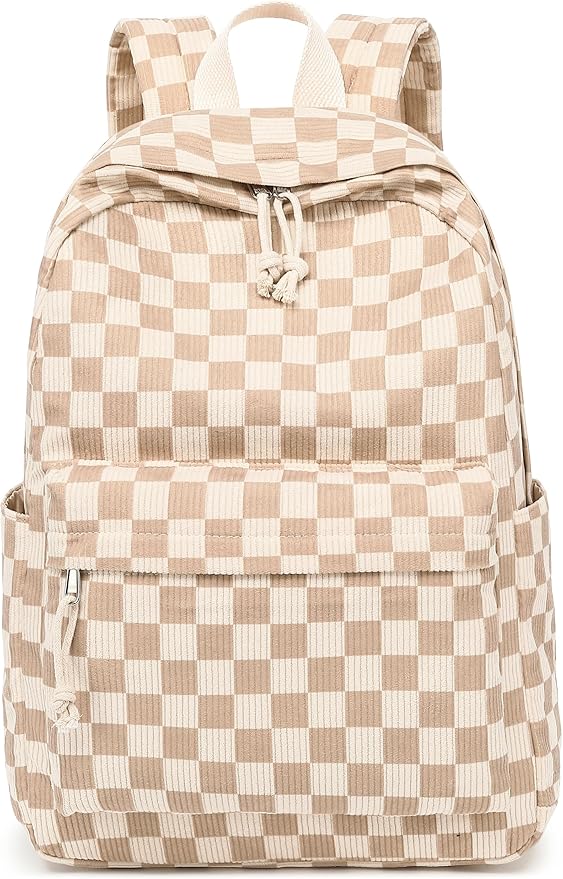 Bluboon School Backpack for Teen Girls Bookbags Elementary High School Corduroy Laptop Bags Women Travel Daypacks