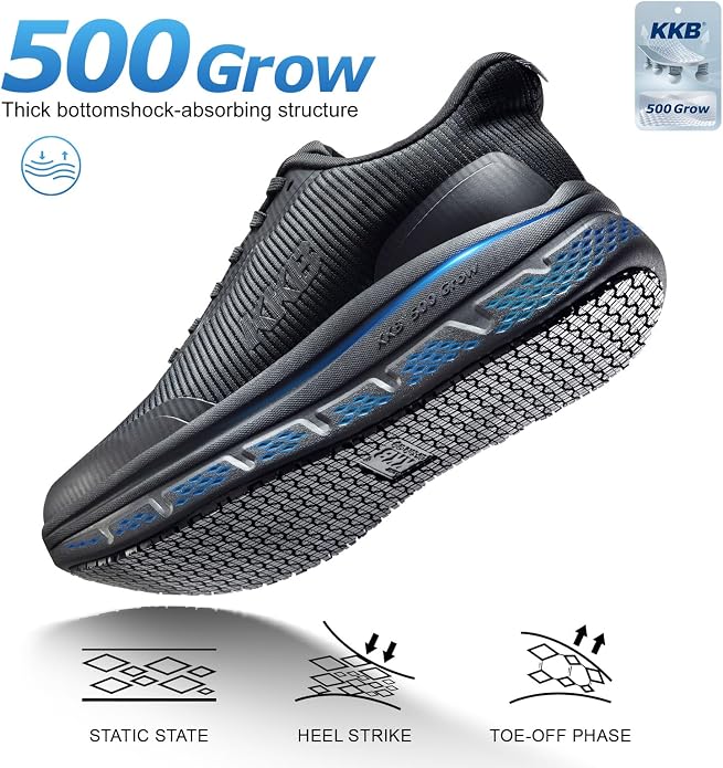 Men's Non Slip Work Shoes Waterproof Easy Slip Sneakers for Kitchen Restaurant Chefs Nurses with Arch Fit Support Orthopedic