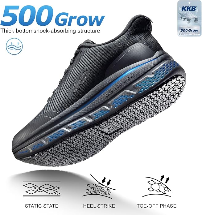 Men's Non Slip Work Shoes Waterproof Easy Slip Sneakers for Kitchen Restaurant Chefs Nurses with Arch Fit Support Orthopedic