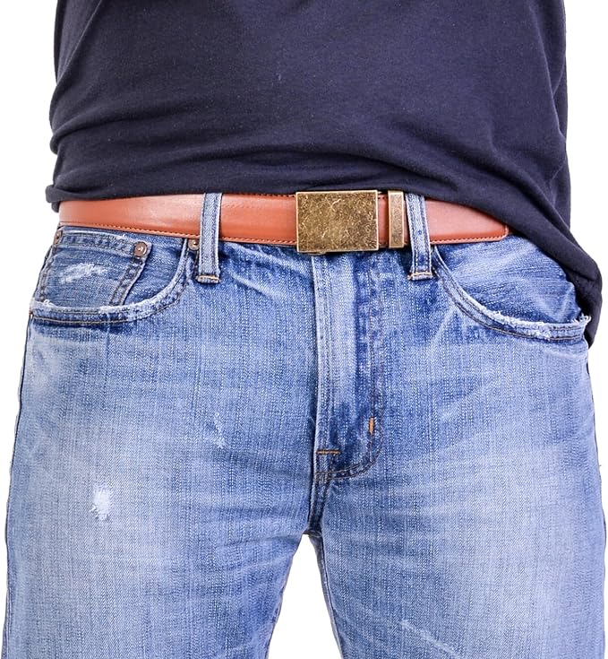 Mission Belt Men's Leather Ratchet Belt, 40mm Metal Collection