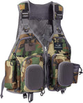 BASSDASH Strap Fishing Vest Adjustable for Men and Women, for Fly Bass Fishing and Outdoor Activities