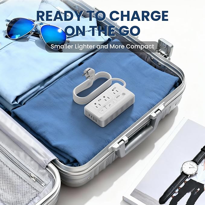 Mapambo 2000W Voltage Converter US to Europe, 7 in 1 Converter for European Travel, 220v to 110v Converter for International Travels (White)
