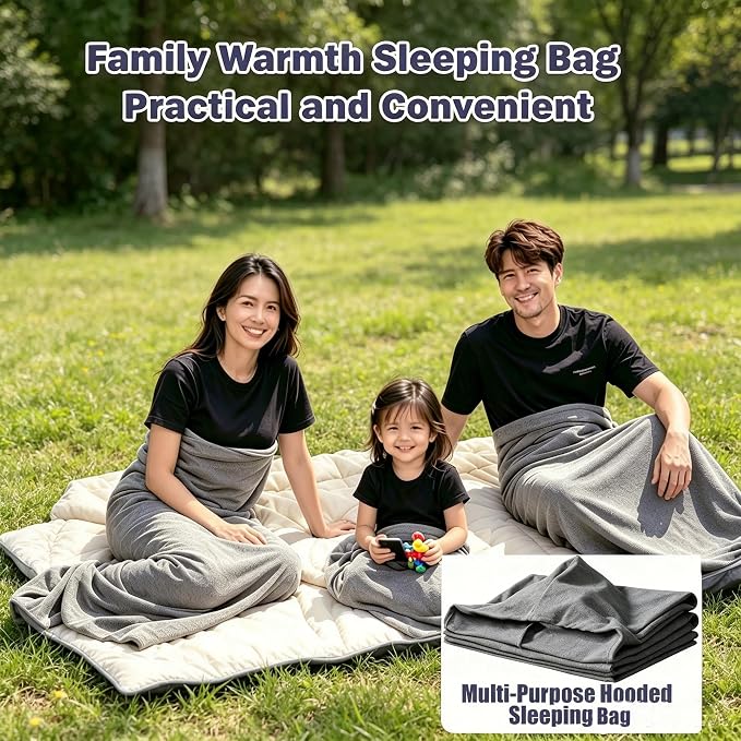 Sleep Pod for Deeper Sleep - Wearable Blanket Hoodie with Eye Mask, Improved Hug Sleeping Pod with Soft Breathable Fabric, Portable Compression Sleeping Bag for Camping, Travel & Home Lounging