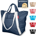 Bodysurf Beach Bags Waterproof Sandproof - Packable Foldable Nylon Zipper Tote Bag for Travel Lightweight, Pool, Boat, Cruise