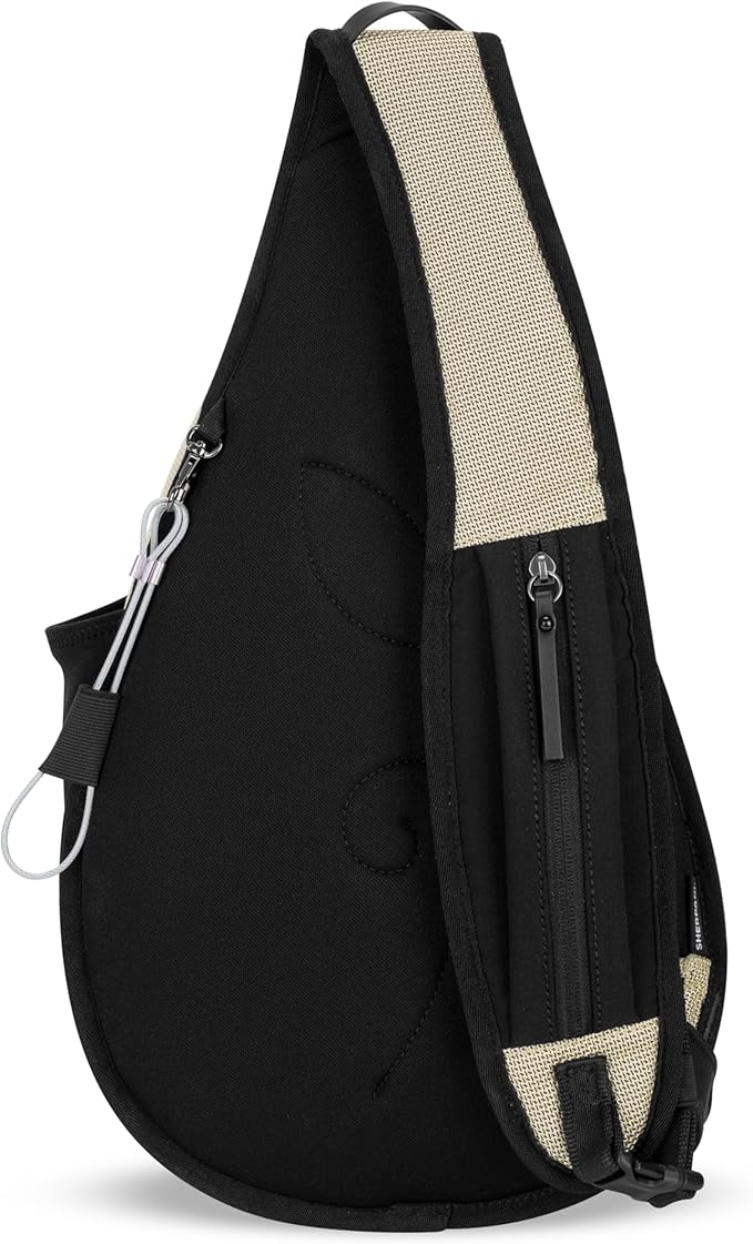 Sherpani Esprit, Anti Theft Sling Bag, Right-Handed Sling Purse, 10L Travel Bag, Crossbody Backpack, Travel Gift, Fits 10 Inch Tablet (Straw)