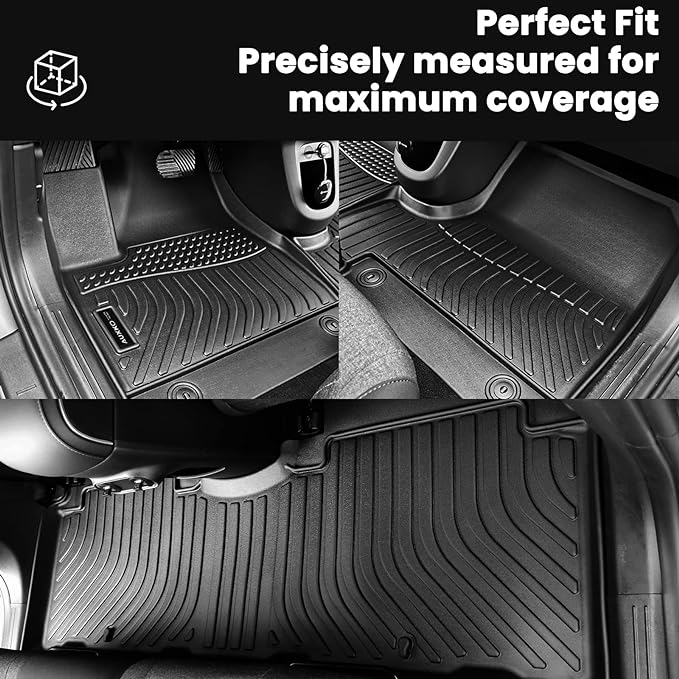 Auxko All Weather Cargo Liner Fit for Honda Civic Sedan(Not for Hatchback) 2022-2025 2026 TPE Rubber Liners Civic Accessories All Season Guard Odorless Anti-Slip Cargo Mat Black