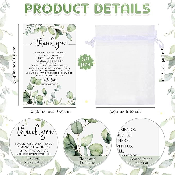 Dandat 50 Sets Luggage Tags Bulk Destination Wedding Favors for Guest Adventure Begins Favor with Thank You Cards and Organza Bags for Travel Wedding Bridal Shower Return Favors, Pink Brown