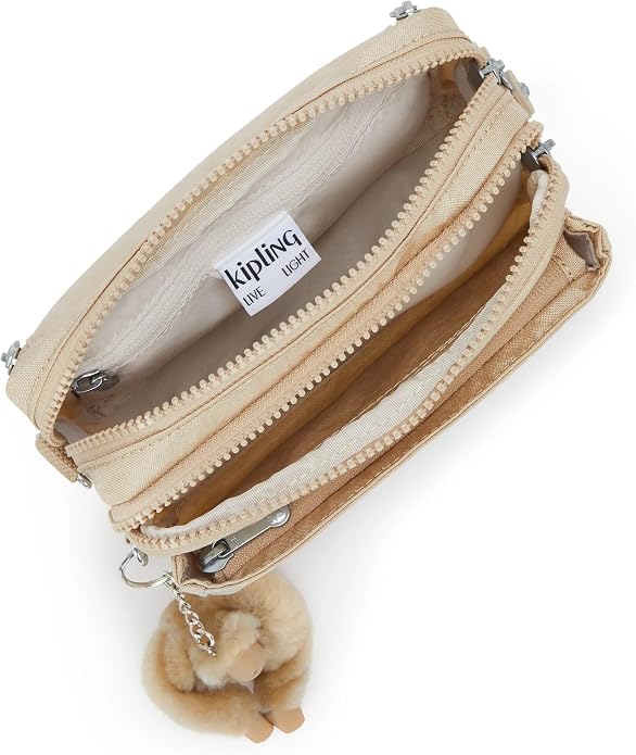 Kipling Women’s Abanu Multi Crossbody Bag, Lightweight, Adjustable Nylon Waist Pack with Multi-Compartment Zip Pockets