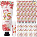 Leelosp 100 Pcs/50 Sets Red Quinceanera Party Favor Gifts for Guests 15th Thank You Gifts Girl Hand Cream and Lip Balm Sweet 15th Birthday Party Favors for Guests