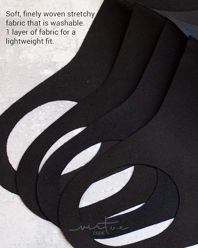 Virtue Code Second Skin Cloth Face Mask Pack. 4 Buttery Soft Masks Washable Fabric
