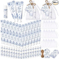 48 Sets Something Blue Before I Do Bridal Shower Hand Cream and Lip Balm Gift Bulk Blue Floral Wedding Favors Travel Size Hand Lotion and Lip Balm Bridal Shower Party Supplies for Guest