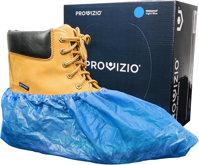 Waterproof Shoe Covers Disposable Non Slip Extra Large Boot Cover - (40 Pairs)