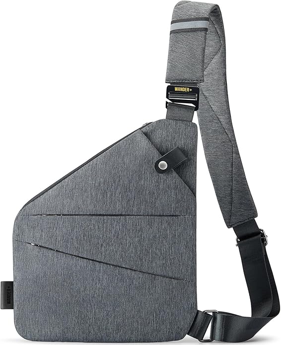 WANDER PLUS® Anti Theft Crossbody Bag, Shoulder Bag Anti-theft Design for Travel, Sport, Work