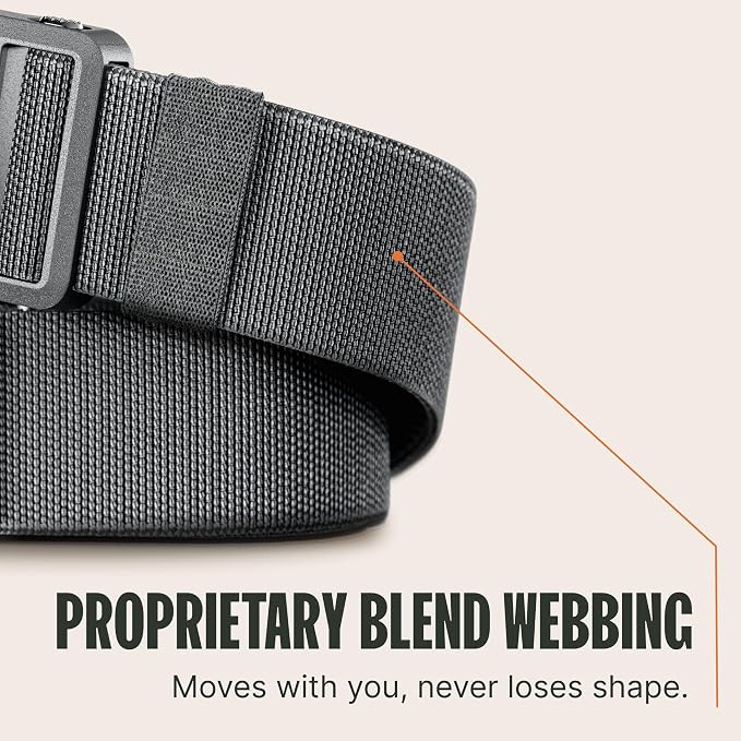 Groove Life Groove Belt Ultra – Men's Golf Belt, Stretch, Magnetic Buckle, Adjustable, Comfortable, Golf