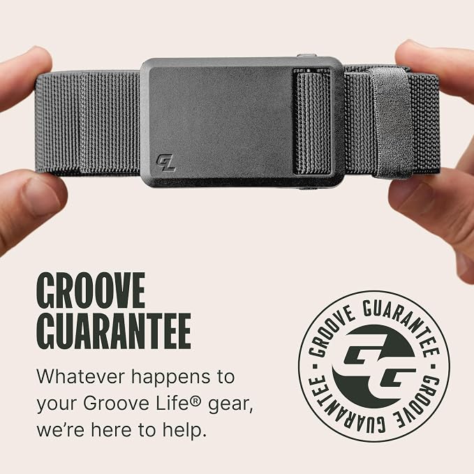 Groove Life Groove Belt Ultra – Men's Golf Belt, Stretch, Magnetic Buckle, Adjustable, Comfortable, Golf