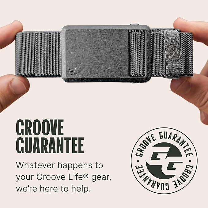 Groove Life Groove Belt Ultra – Men's Golf Belt, Stretch, Magnetic Buckle, Adjustable, Comfortable, Golf