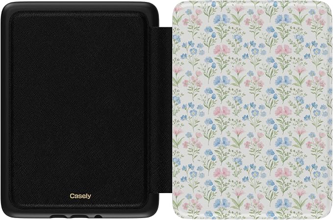 Casely Kindle Case | Pastel Flowers | Sunday's Best | Compatible with 7” Kindle Colorsoft and 7” Kindle Paperwhite (12th Gen 2024 Models)