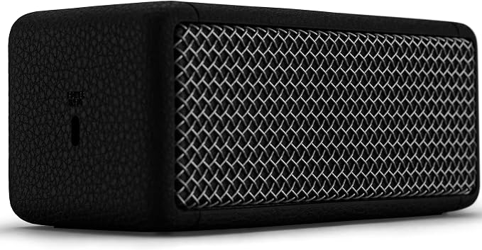 Marshall Emberton II Portable Bluetooth Speaker - Rugged Waterproof/Dust-Proof Design | Loud Stereo Sound, Deep Bass | Compact and Wireless for Travel and Outdoors - Black and Steel