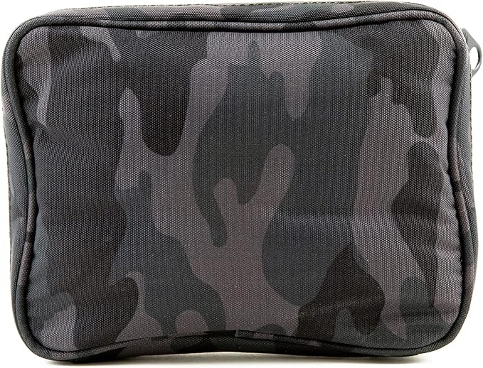 DIME BAGS Odor Sealing Padded Pouch, Carbon-Lined Smell Blocking Bag with Protective Interior for Glass & Gear, Water-Resistant Exterior, Low-Profile & Discreet (10 Inch, Camo)
