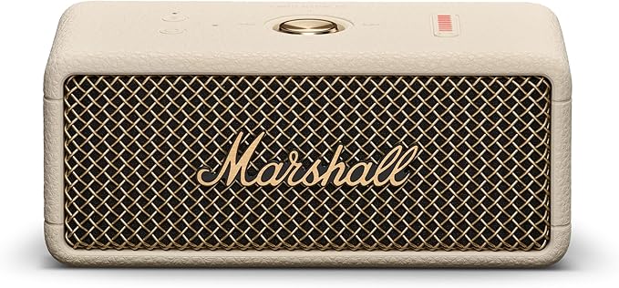 Marshall Emberton III Portable Bluetooth Speaker - Rugged Waterproof/Dust-Proof Design | Loud Stereo Sound, Deep Bass | Compact and Wireless for Travel and Outdoors - Cream