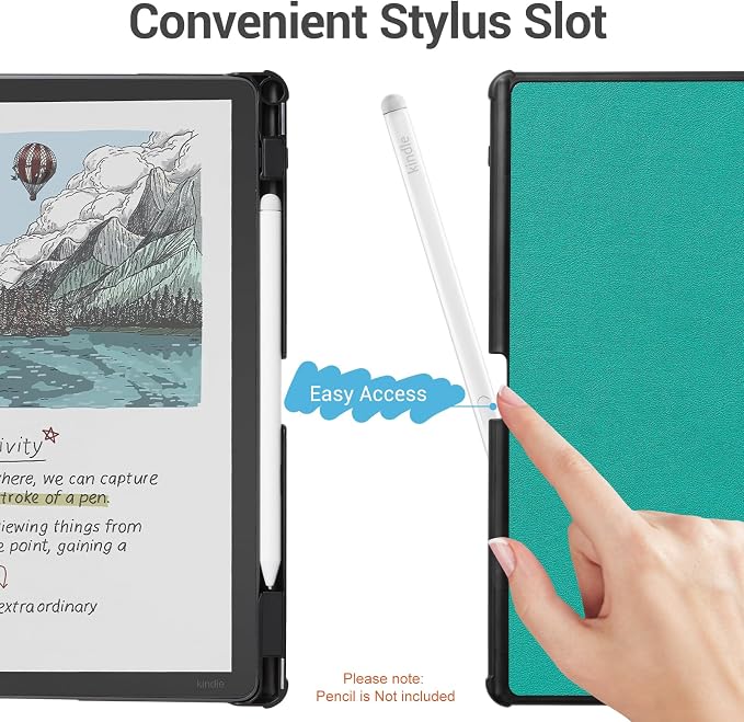 CoBak Case for 11" Kindle Scribe 3rd Generation 2025, Kindle Scribe Colorsoft - All New PU Leather Cover with Auto Sleep Wake, Pen Holder for Scribe 11" 2025 Released