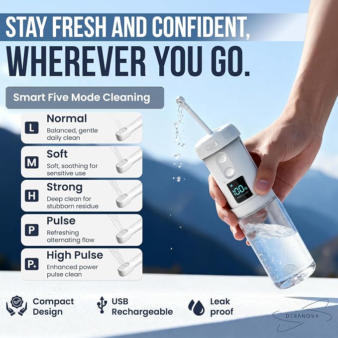 High-Pressure Portable Bidet for Travel – Electric, USB Rechargeable with Strong, Targeted Spray for a Clean Feel Anywhere, Waterproof & Ideal for Postpartum Care