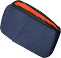 ALPAKA Zip Card Pouch - Card Wallet and Coin Pouch - Holds 12-20 Cards and Cash Holder with Blue Axoflux, RFID Blocking Weatherproof Material