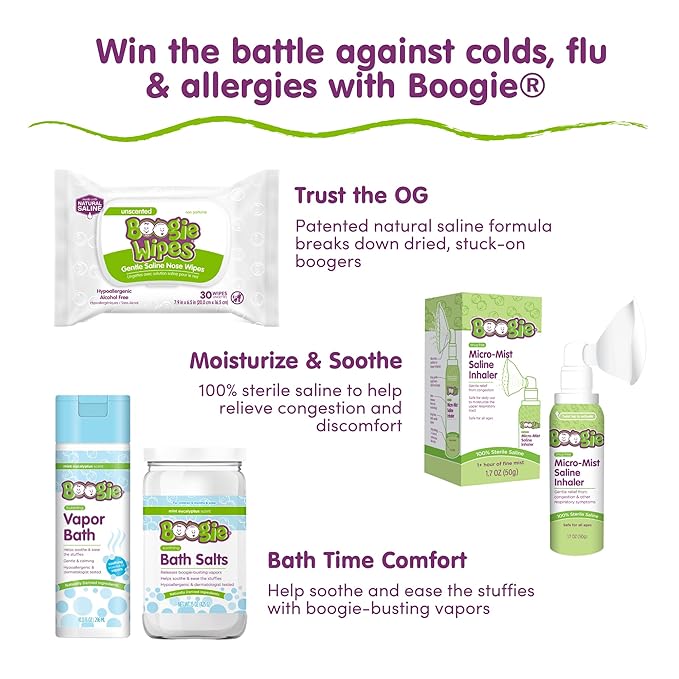 Boogie Antibacterial Hand Wipes - 120 Count - Hypoallergenic & Alcohol-Free - Travel and Diaper Bag Essential