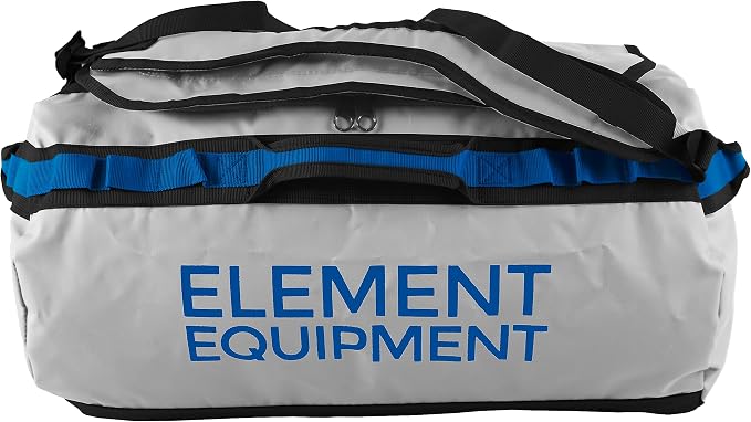 Element Equipment Trailhead Duffel Bag Shoulder Straps Waterproof Light Grey/Blue Large