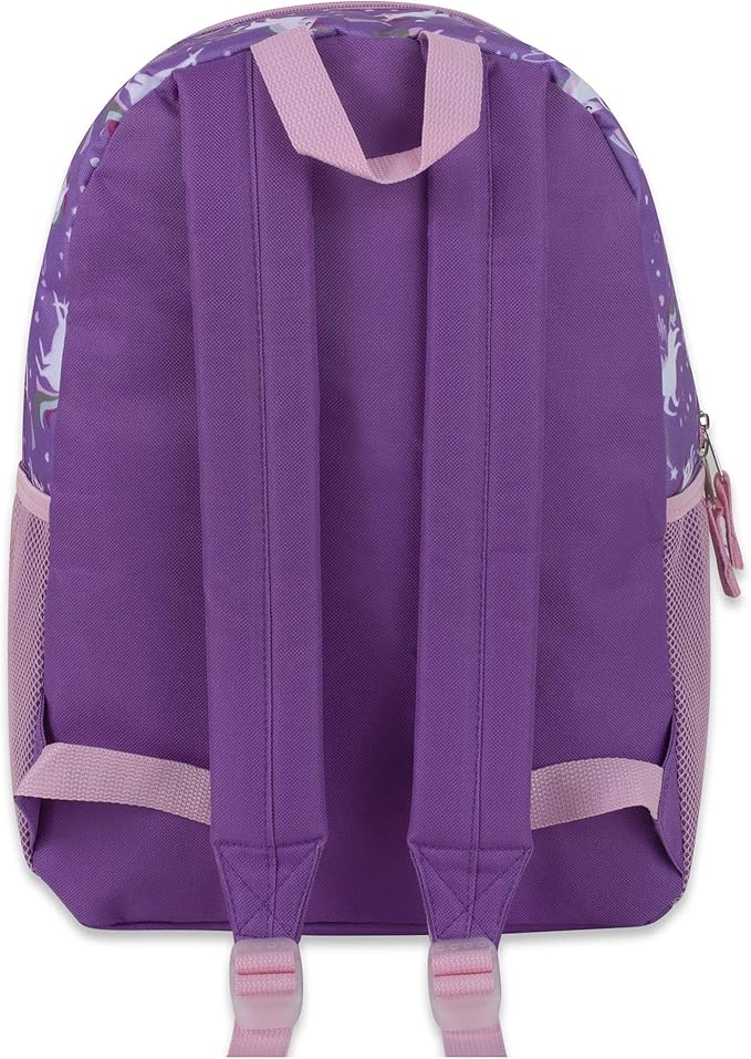 Trail maker 17” Kids Character School Backpacks Plush for Girls with Side Pockets, Padded Straps