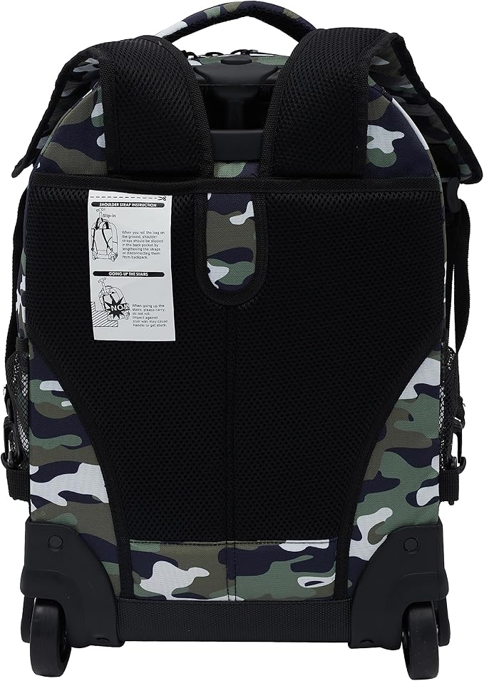 Travelers Club 18" Rolling Backpack with Shoulder Straps, Camo