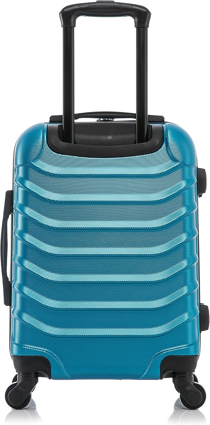 InUSA ENDURANCE Luggage with Spinner Wheels | Durable Lightweight Hardshell Suitcase, Spacious Travel Bag with Handle and Trolley | 20-Inch Carry On Small Luggage | Teal
