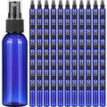 Nuogo 100 Pack 2 Oz Plastic Spray Bottles Reusable Mini Travel Size Perfume Refillable Mist Sprayer Empty Spritz Bottle for Household Use Essential Oil Cleaning(Blue)