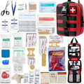 293Pcs/set - First Aid Kit Molle Pouches Emergency Survival Kit Suitable for Outdoor Activities, Home, School, Hiking, Car Travel and Camping - Quick Response First Aid Essentials (Red)