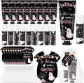 Batiyeer 25 Sets/100 Pcs Halloween Baby Shower Party Favors Bulk We're Having a Ghoul Travel Size Hand Cream and Lip Balm Sets for Halloween Gender Reveal Party Supplies, with Cards Organza Bags