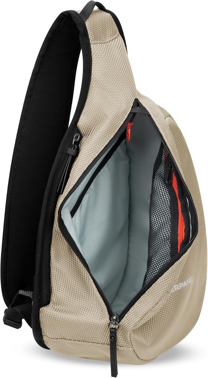 Sherpani Esprit, Anti Theft Sling Bag, Right-Handed Sling Purse, 10L Travel Bag, Crossbody Backpack, Travel Gift, Fits 10 Inch Tablet (Straw)