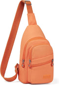 Banelu Crossbody Bags for Women Men, Small Cross Body Bag Sling Backpack - Orange
