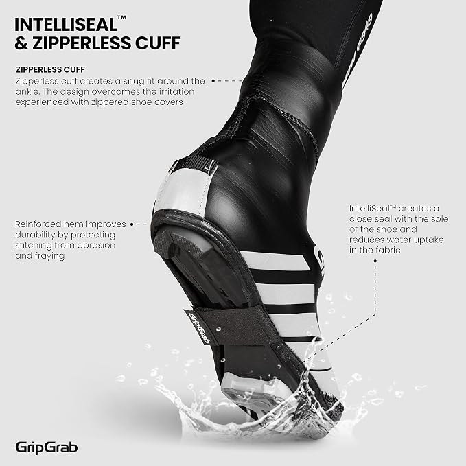 GripGrab RaceThermo Waterproof Winter Road Bike Overshoes Windproof Thermal Cold Weather Neoprene Cycling Shoe Covers