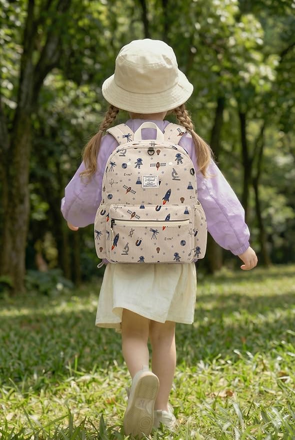 atgark Corduroy Toddler Backpack for Boys 2-5: Preschool Backpack for Boys