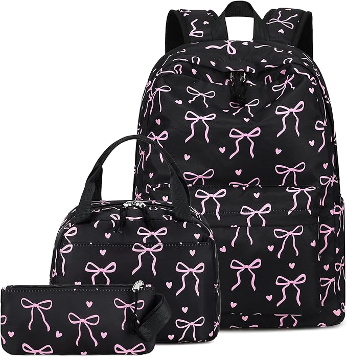 LEDAOU Backpack for Girls School Bag Kids Bookbag Teen Backpack Set Daypack with Lunch Bag and Pencil Case | Kids, Bookbag, Daypack, with Lunch Bag, and Pencil Case