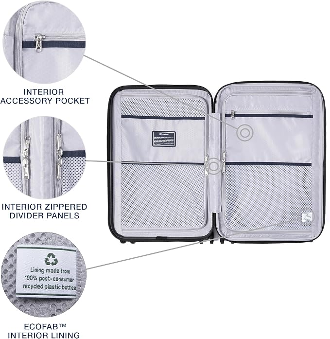 Travelpro Maxlite Air V2 Hardside Expandable Carry on Luggage, 8 Spinner Wheels, Lightweight Hard Shell Suitcase, TSA lock, Ensign Blue, Carry On 20-Inch