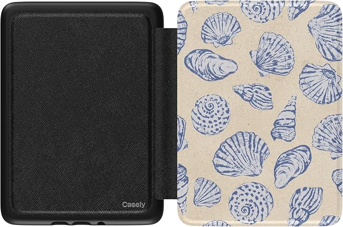 Casely Kindle Case | Sally's Seashells | Seashore | Compatible with 7” Kindle Colorsoft and 7” Kindle Paperwhite (12th Gen)