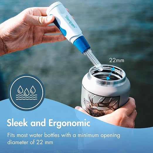 SteriPen Classic 3 UV Water Purifier for Camping, Hiking, Travel & Emergency Preparedness - AA Battery Powered, Purifies 1L in 90 Seconds, 8,000-Treatment Lamp