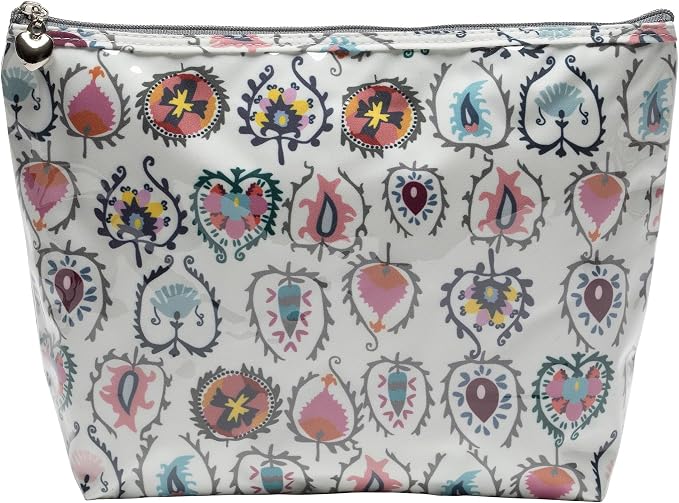 Jacaranda Living Medium Cosmetic Bag – Waterproof PVC-Lined Cosmetic & Toiletry Organizer, Zipper Pouch for Skincare, Makeup & Accessories, Wild Things