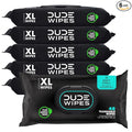 DUDE Wipes Mint Chill Flushable Wipes - Extra-Large Adult Wet Wipes - 6 Pack (288 Count) - Infused with Tea Tree Oil, Vitamin E, and Aloe - Septic and Sewer Safe
